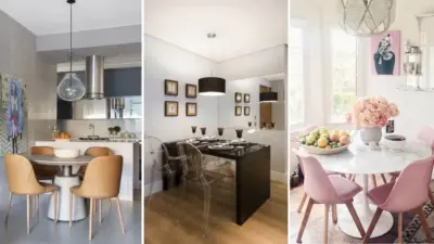Mesa para apartamento pequeno: quadrada ou redonda?