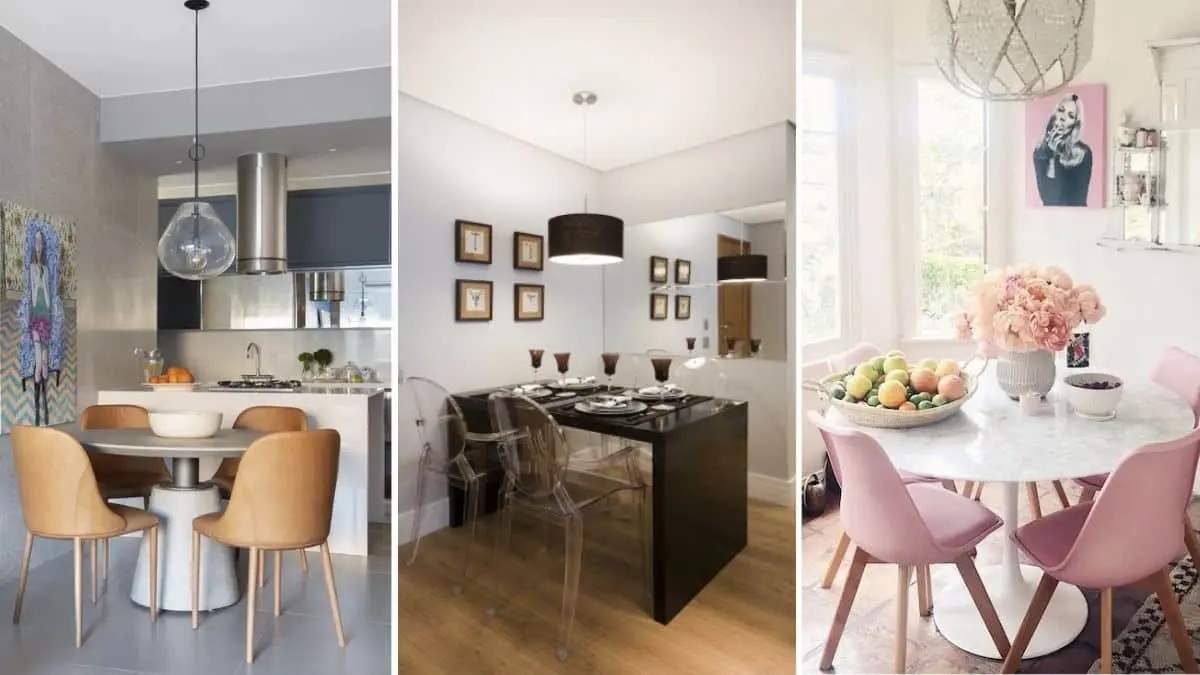 Mesa para apartamento pequeno: quadrada ou redonda?