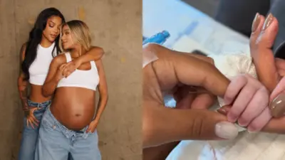 Ludmilla finalmente mostrou a nova filha recém-nascida