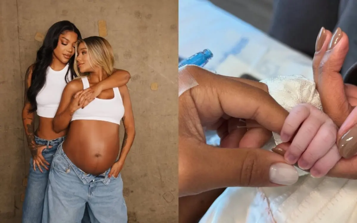 Ludmilla e Bruna anunciam nascimento da primeira filha do casal
